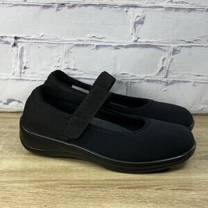 Orthofeet Springfield 827 Black Mary Jane Comfort Shoes Women's Size 8.5 B
